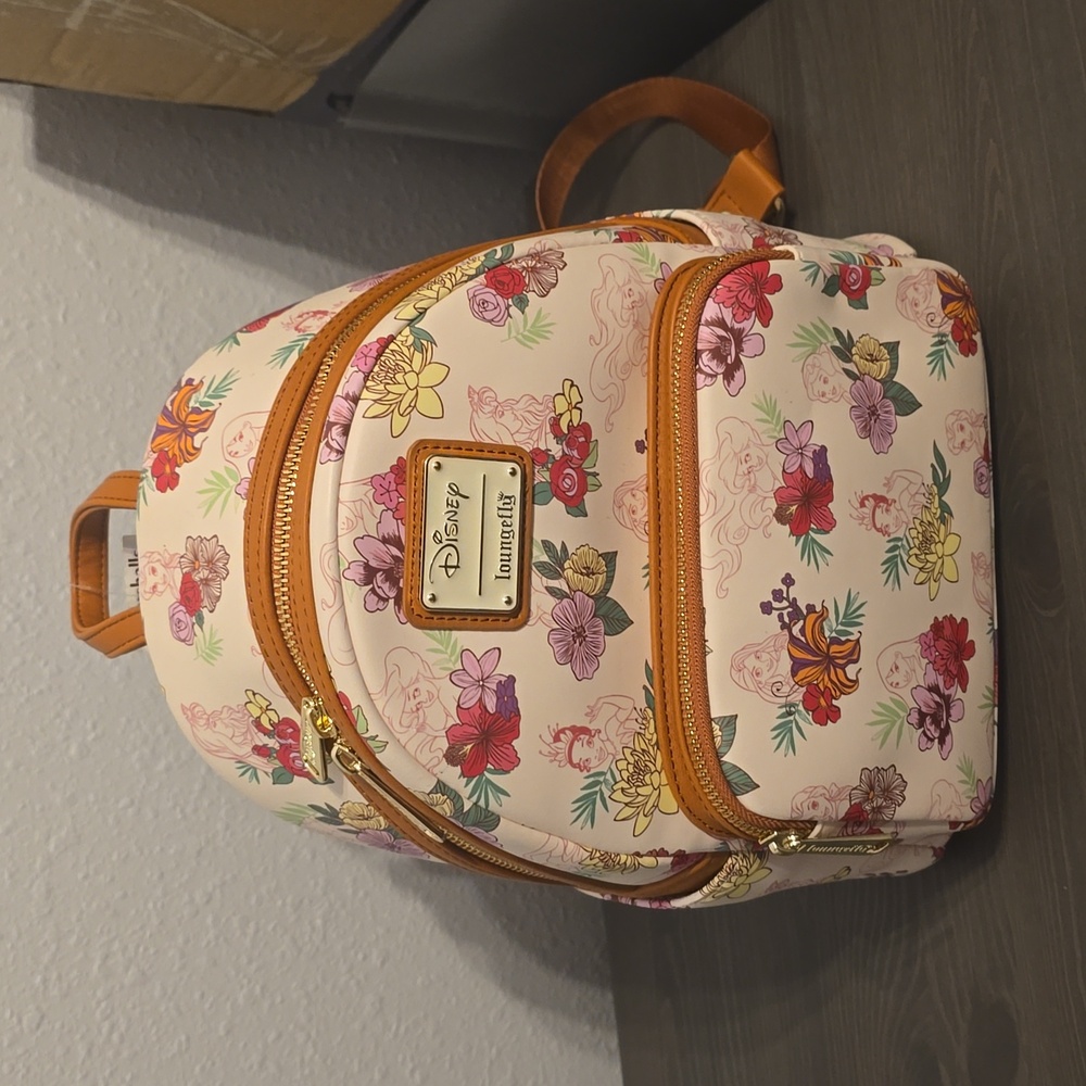 Disney Loungefly Princesses Floral Backpack